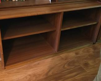 MidCentury Walnut Open Bookcase
