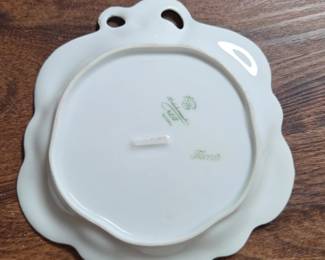 HandPainted ForgetMeNot Porcelain Vanity Trays second image