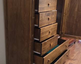 Tall Wood Chifforobe third image