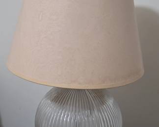 Ribbed Glass Table Lamp