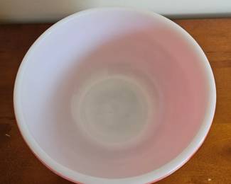 Red Pyrex Mixing Bowl second image