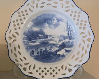 Currier Ives Winter Scene Plate