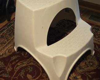 Plastic twostep stool