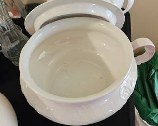 Antique Ironstone Chamber Pot second image