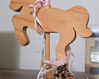 Wooden Carousel Horse Decor
