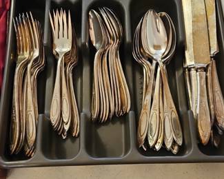 SilverPlated Flatware Set