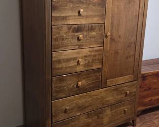 Tall Wood Chifforobe