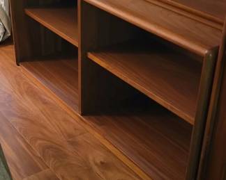 MidCentury Walnut Open Bookcase second image