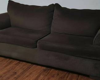 Brown Corduroy Sofa second image