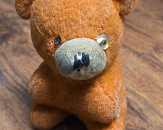 Vintage Flocked Teddy Bear