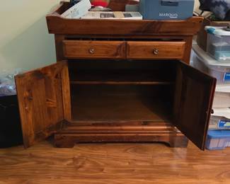 Rustic Pine Dry Sink Cabinet second image