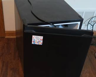 Compact Black Refrigerator