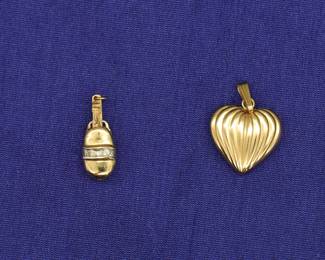 14k Yellow Gold Pendants