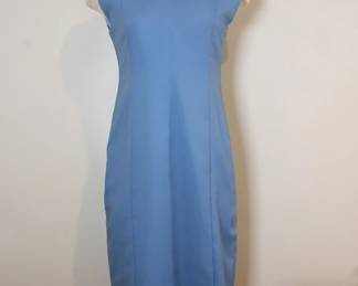 B. Michael New York Formal Periwinkle Blue Dress With Matching Over Coat 