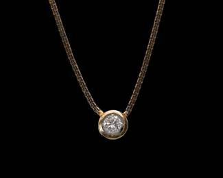  Fabulous 14k Yellow Gold Genuine 1.25ct Diamond Vintage Necklace