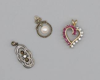 Collection Of Vintage Gold Pendants