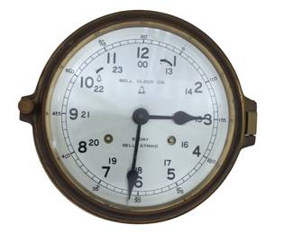 Vintage Bell Co Ship Clock