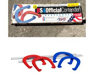 New in Box St. Pierre USA Official Contender Horseshoes Game 