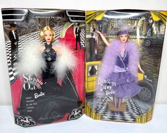 Set of 2 Collectible Barbies - Dance ‘Till Dawn Barbie and Steppin’ Out Barbie 