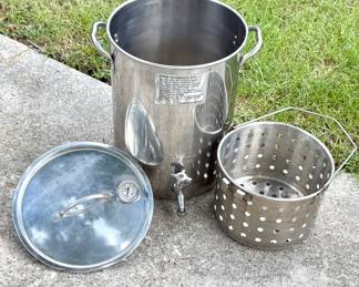 Stainless Steel Turkey Frier with Spigot 