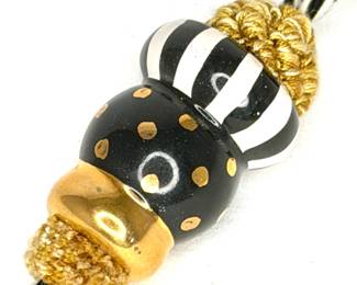 MacKenzie Childs Vintage Curtain Tie Back Tassel 