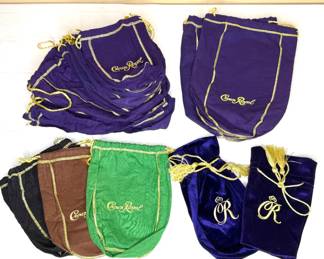 Crown Royal Drawstring Bag Lot - 21 Total 