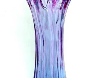 Blown Glass Murano Style Vase 