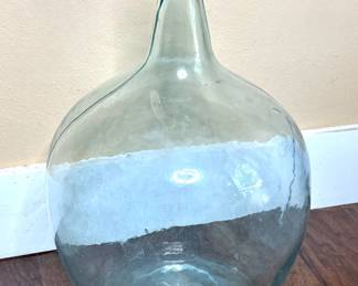 Vintage Large Demijohn Glass Bottle 