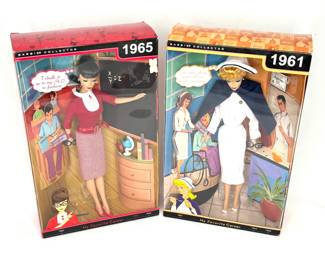 Set of 2 “My Favorite Career” Barbies - 1961 and 1965 