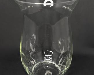 Clear Glass Hurricane Vase 