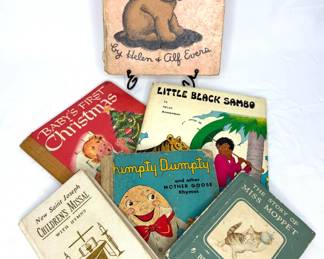 Lot of 6 Vintage Children’s Books - Little Black Sambo, Miss Moppet 