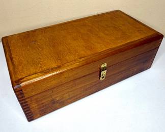 Vintage Hand Crafted Wooden Box 