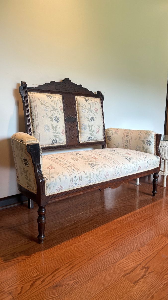 Victorian style settee