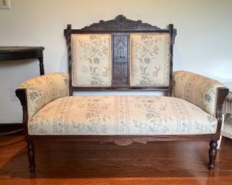 Victorian style settee