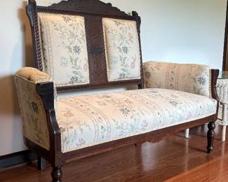 Victorian style settee