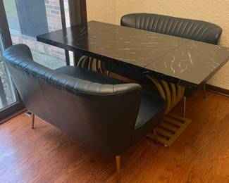 Dining/entry table and benches