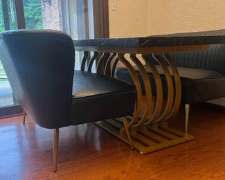 Dining/entry table and benches