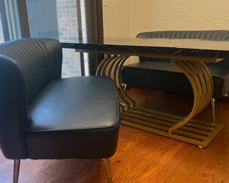 Dining/entry table and benches