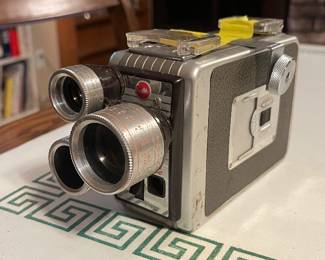 Vintage 1950s Kodak Brownie Turret 3-Lens 8mm Movie Camera