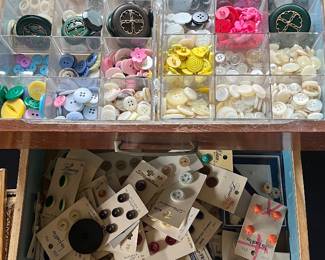Vintage and new buttons