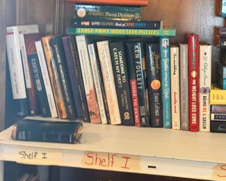 Spiritual books and cookbooks