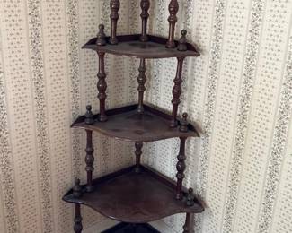 190 woodencornerwhatnotshelf