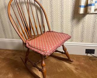 224 windsorstylewoodenrockingchair