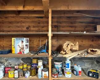 270 assortedcansofpaintputtyfinishand