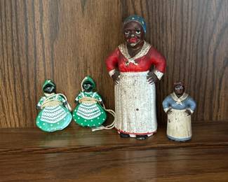 066 mammystylecastmetalbankfigurineand