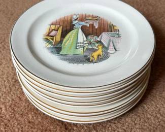 353 setofceramicplateswithcountrykitch