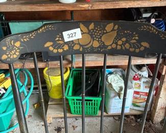 332 windsorstylepaintedrockingchairwith