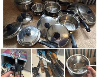 087 cookwarebakewareandkitchenknifelot