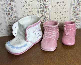 238 trioofceramicbabyshoeplanters