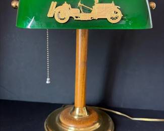 110 bankersdesklampwithgreenglassshad